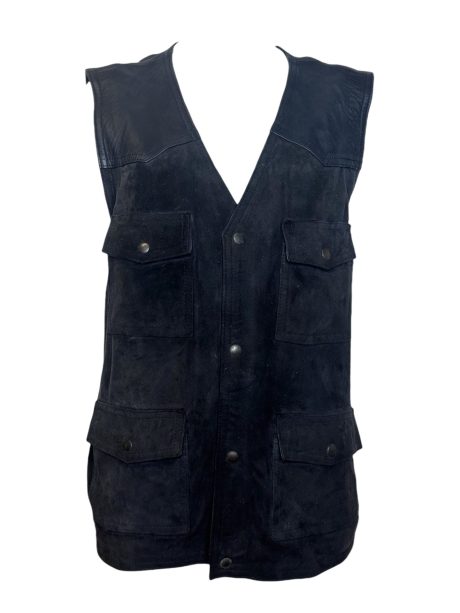 Gilet Long Pelle+ Suede