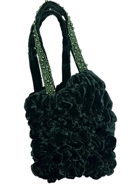 Borsa Velluto Verde